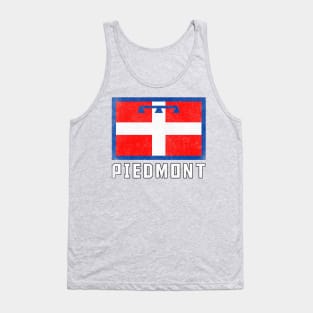 Piemonte / Piedmont Italia Flag Vintage Look Design Tank Top